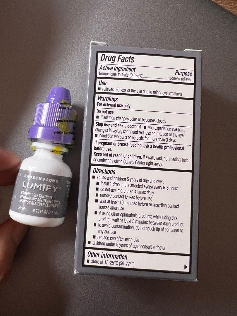 LUMIFY eye drops Beauty Personal Care Vision Care on Carousell