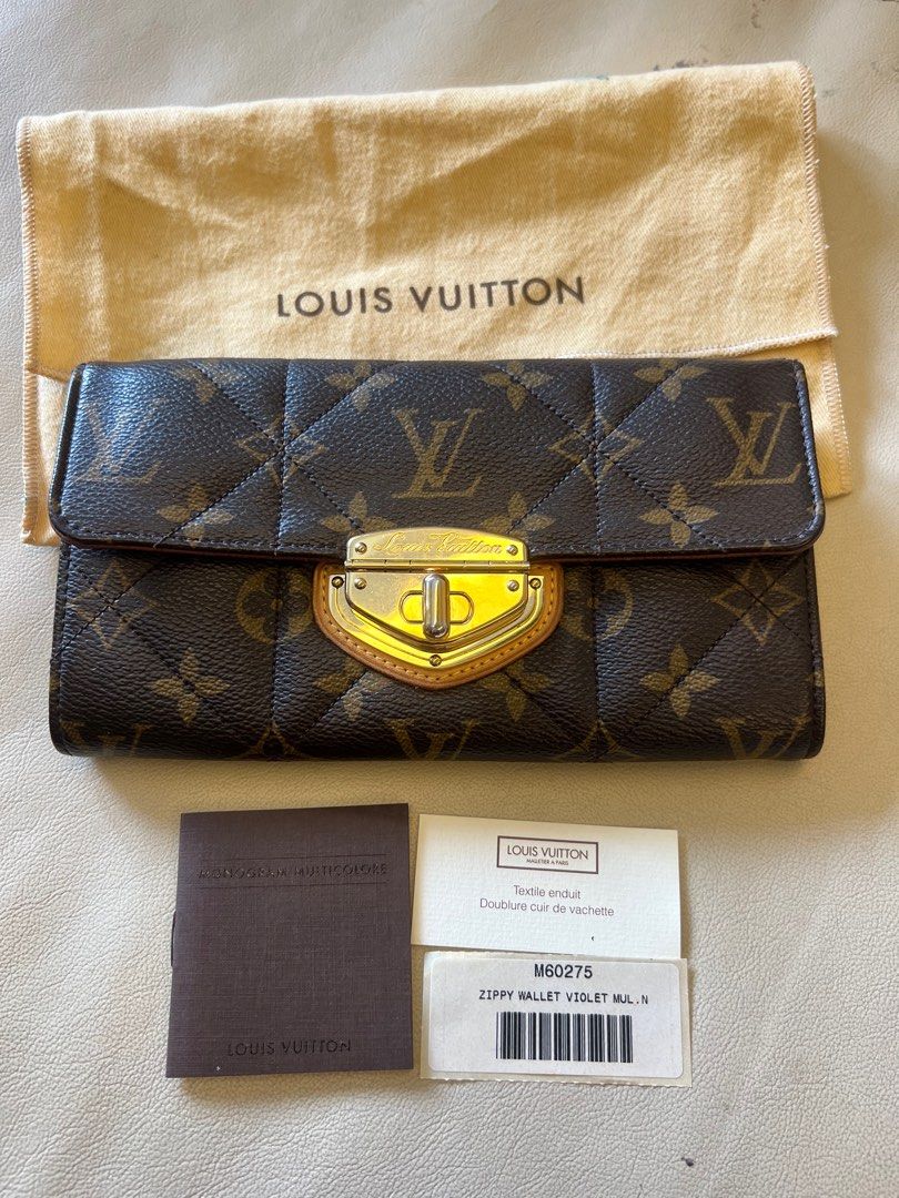 Louis Vuitton Wallet LOUIS VUITTON Long Zippy M60275 Monogram Multicolor  Violet