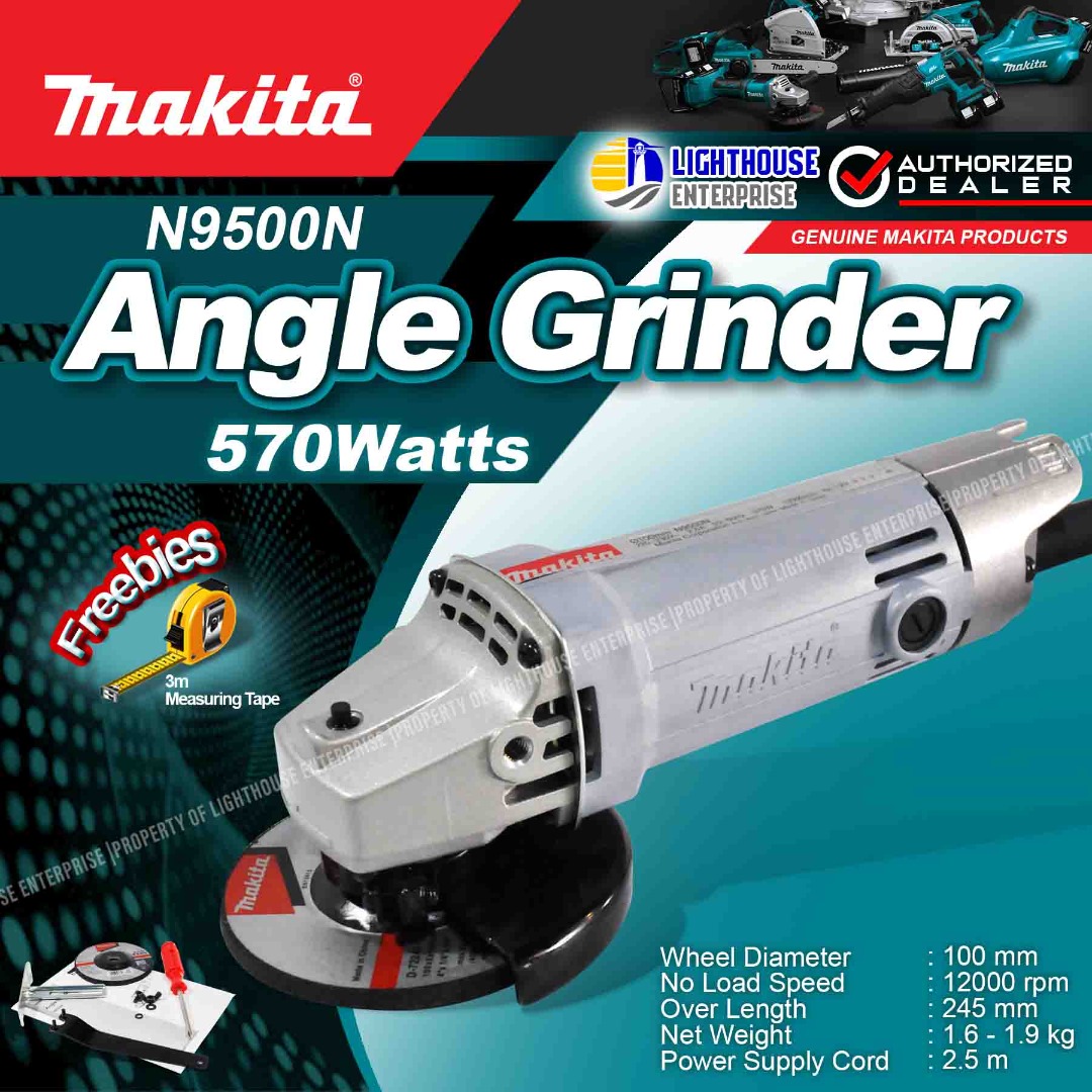 MAKITA MJ N9500N 570W 4" 100mm Angle Grinder *LIGHTHOUSE ENTERPRISE