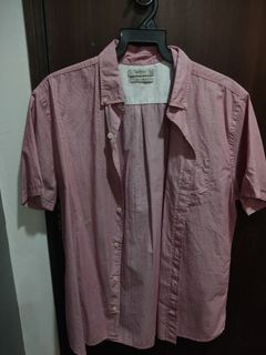 Mango Light Red Male Shirt