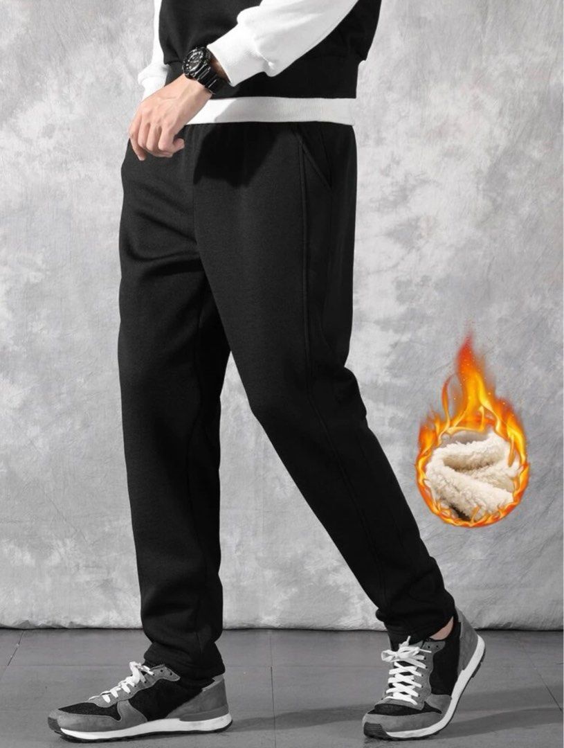 Lined track pants mens 2025