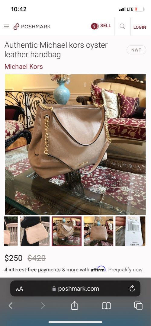 MICHAEL KORS LEATHER BAG, Luxury, Bags & Wallets on Carousell