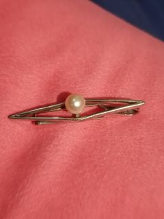 MIKIMOTO tie clip , authentic .japan