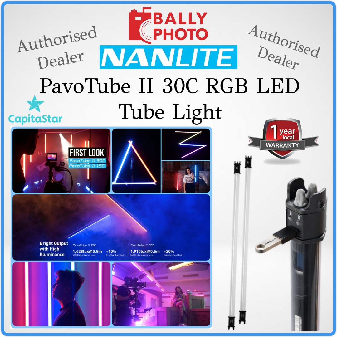 Nanlite PavoTube II 30C RGB LED Tube Light Available 1kit 2kit & 4kit