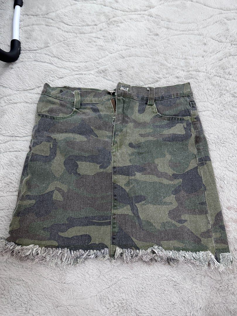 nego cami denim mini skirt body hugging Women s Fashion Bottoms Skirts on Carousell