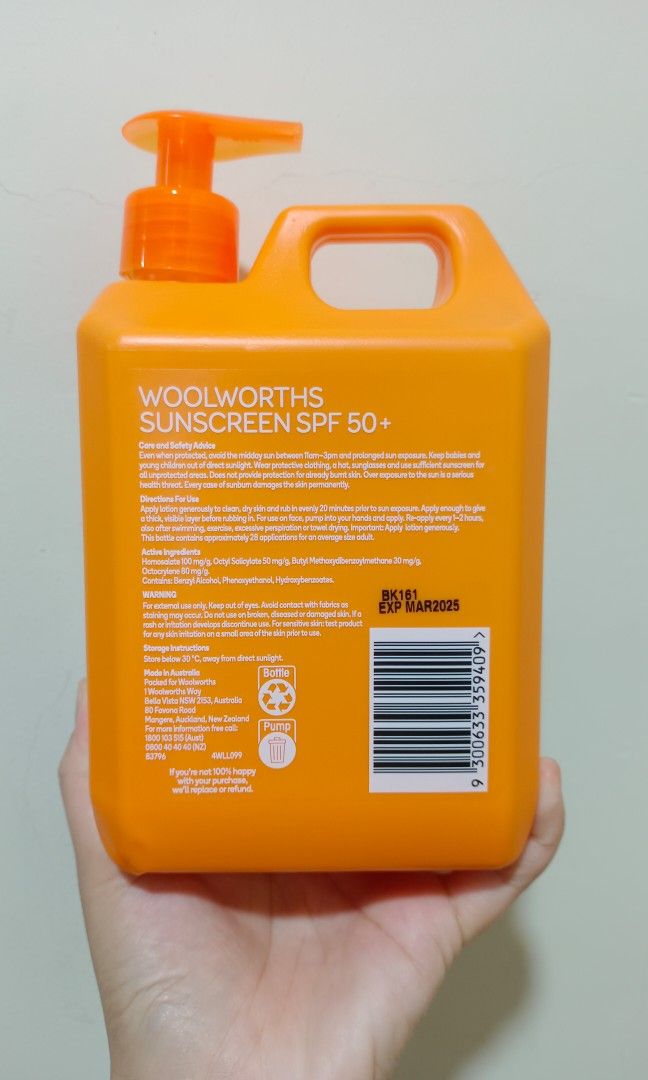Woolworths sunscreen cheap