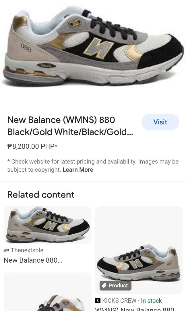 New balance 880 size 7.5 women 6.5 men Women s Fashion Footwear
