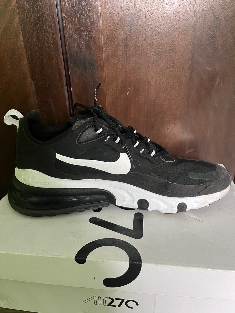 Nike Men s Air Max 270 React Black White