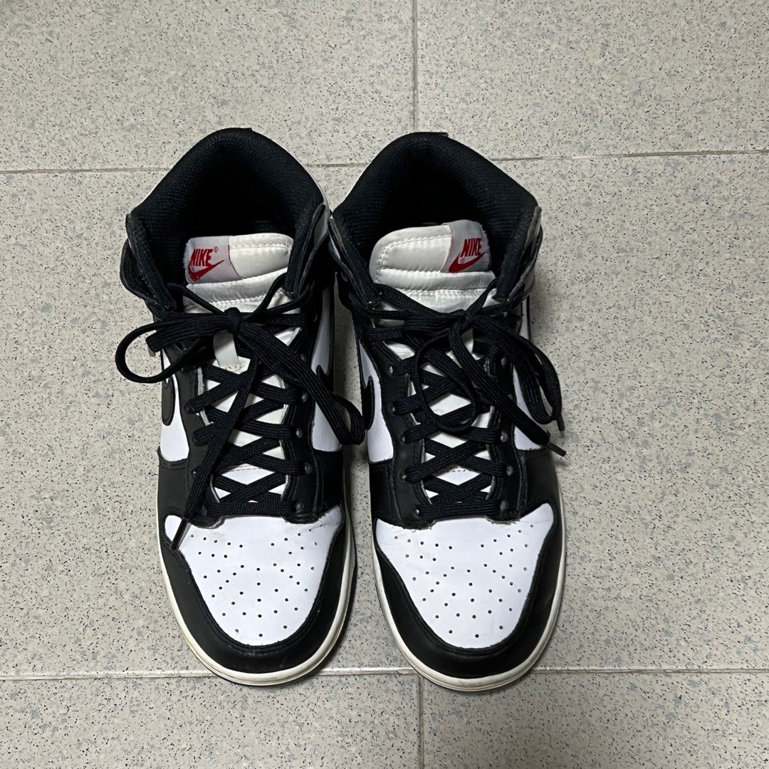 nike dunk high women's black and white