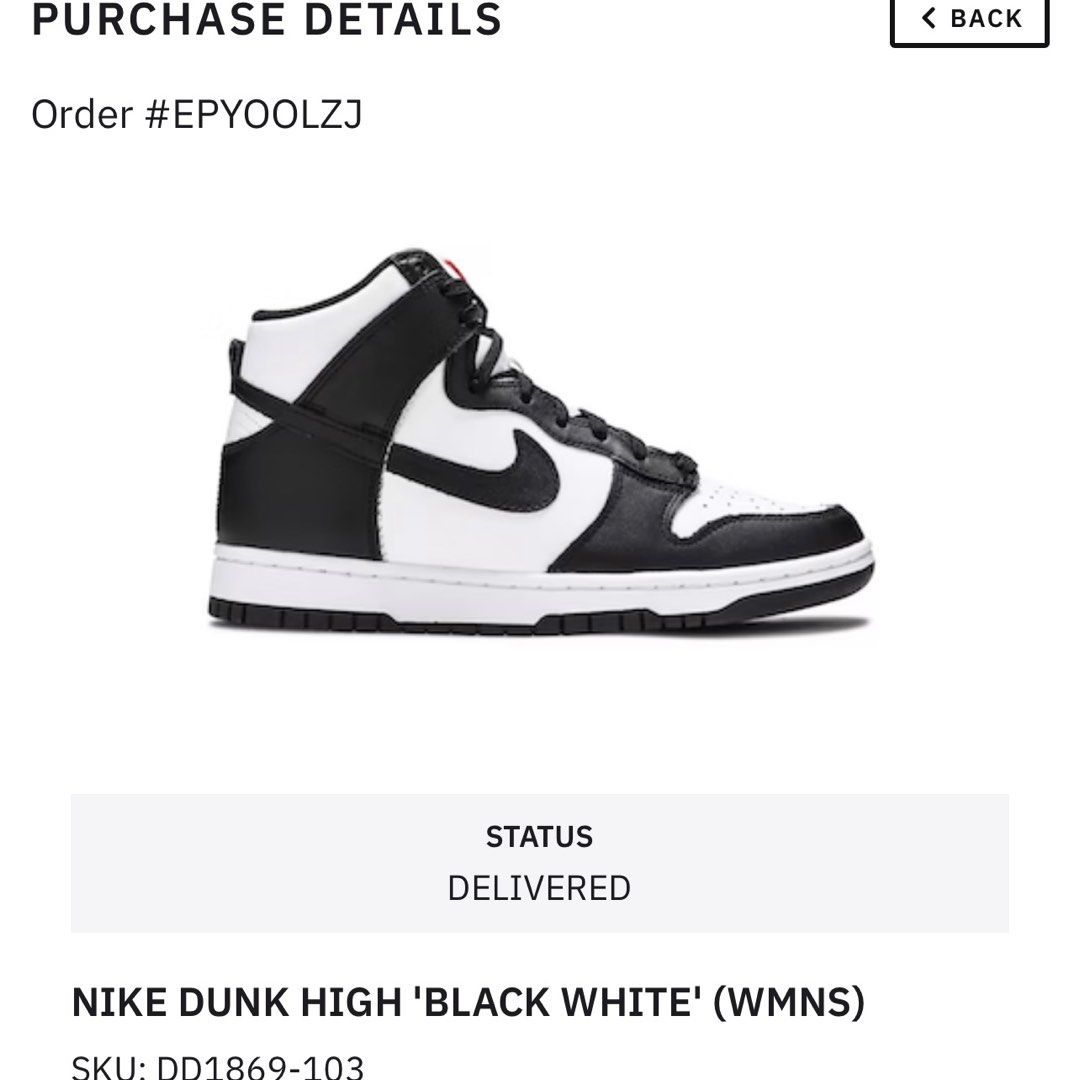 nike dunk high women's black and white