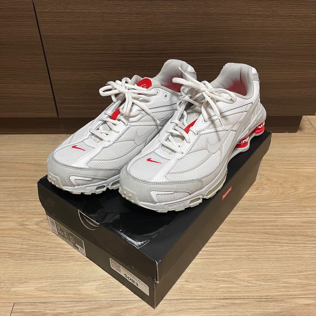 Nike Shox Ride 2 SP Supreme White US12, 男裝, 鞋, 波鞋- Carousell