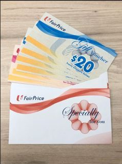 NTUC Fairprice Vouchers (in denom of $20)