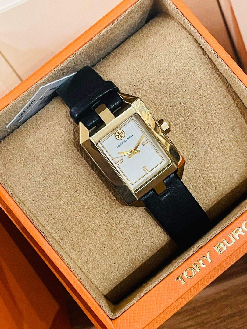 Tory burch watch leather strap cheap