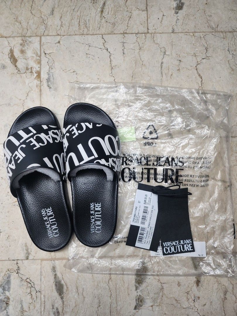Versace discount logo slides