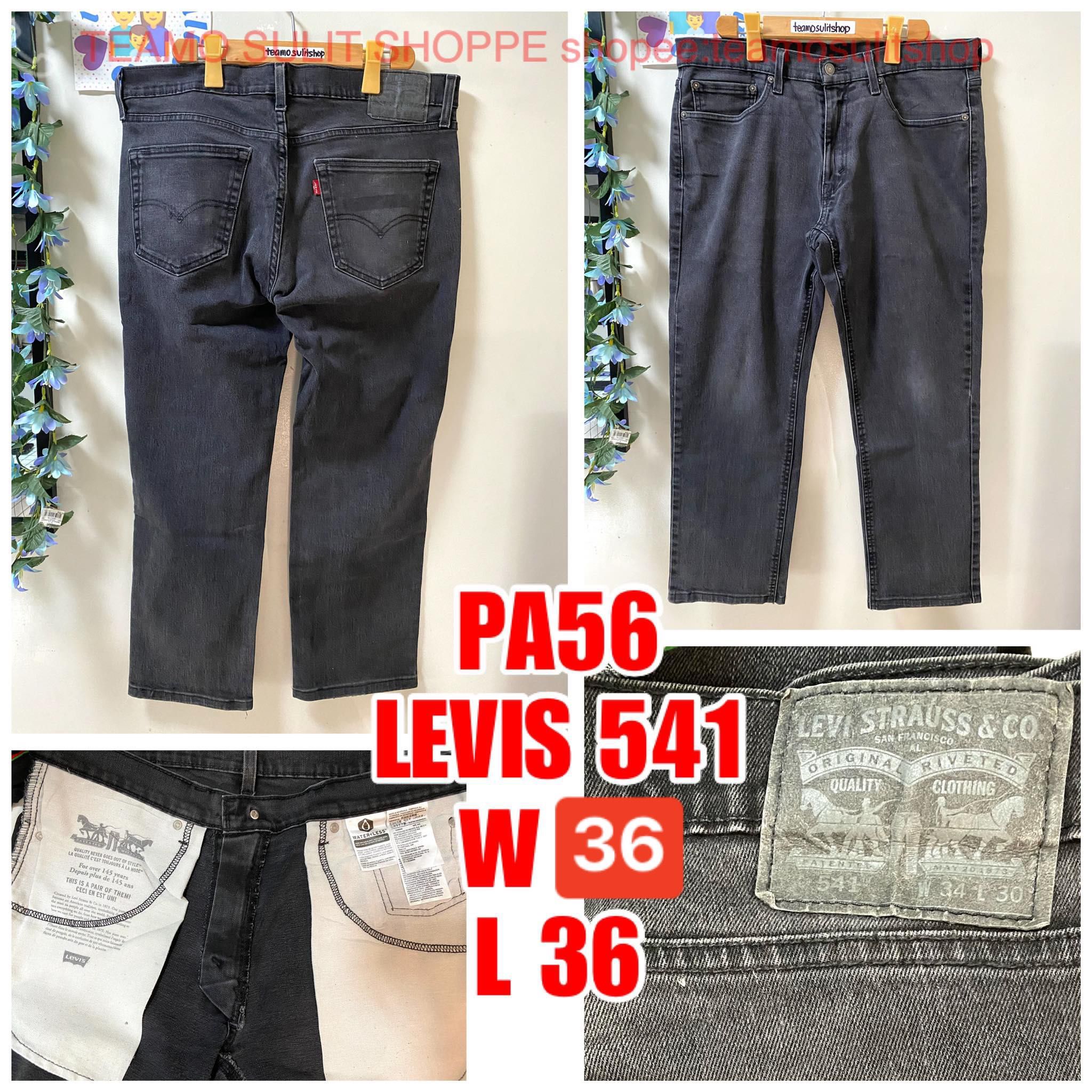 PA56 LEVIS 541 BLACK JEANS W34, Men's Fashion, Bottoms, Jeans on Carousell
