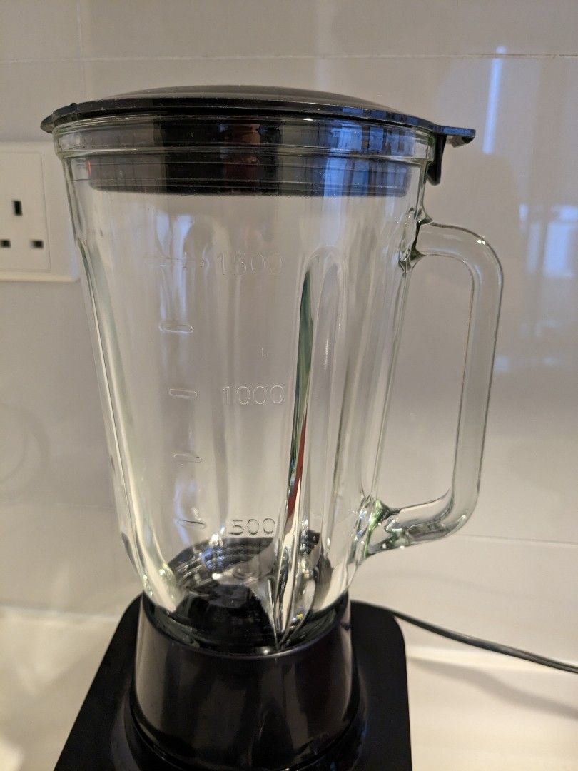 Powerful 2L glass jug blender, with mill attachment, TV & Home