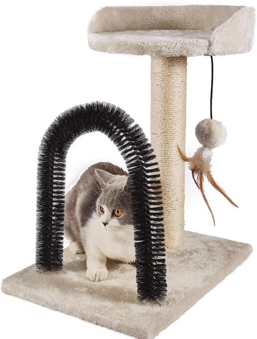 PEEKAB Cat Scratching Post with Cat Tower Tree and Cats Arch Self