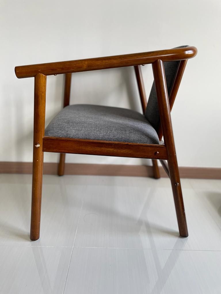 Penang solid wood table + dining bench +chairs, Furniture & Home Living