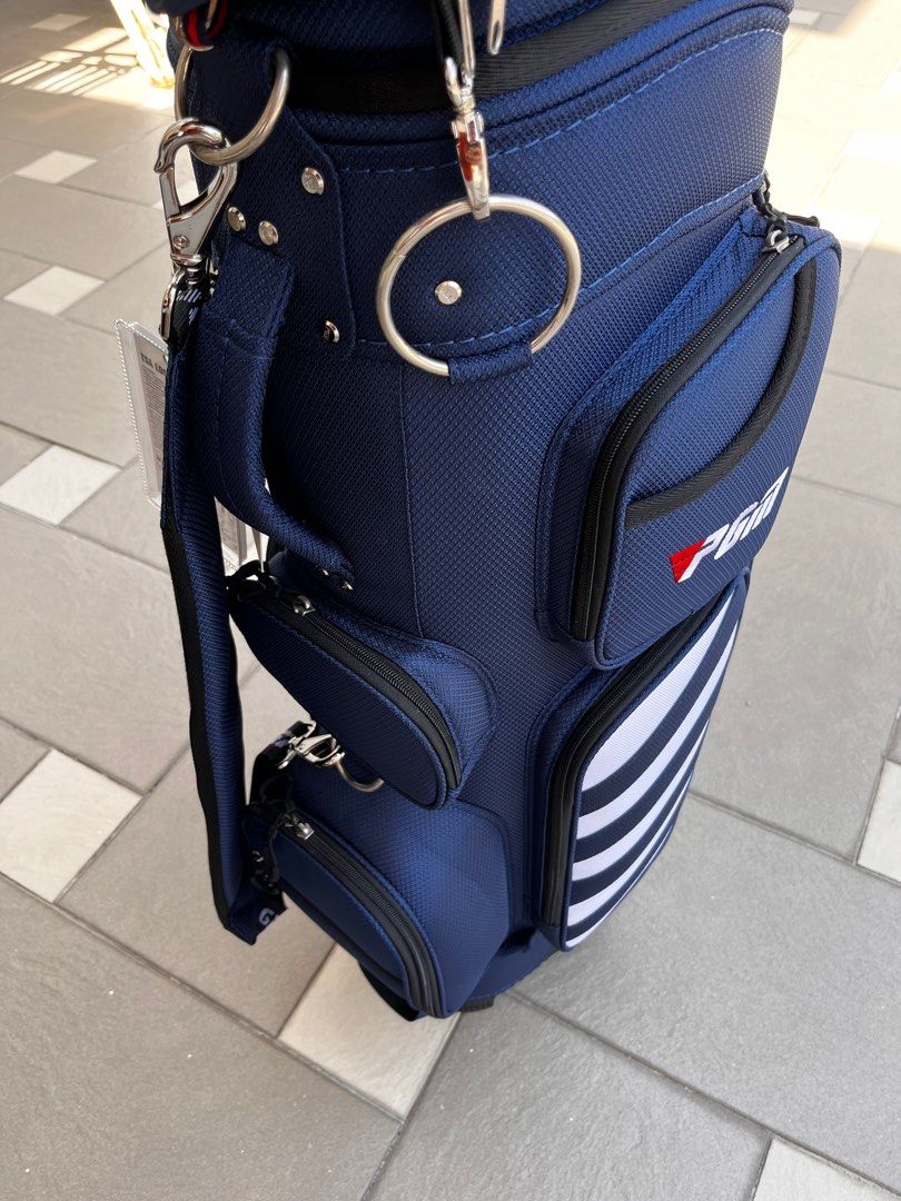PGM Navy Blue Rolling Golf Bag, Sports Equipment, Sports & Games, Golf