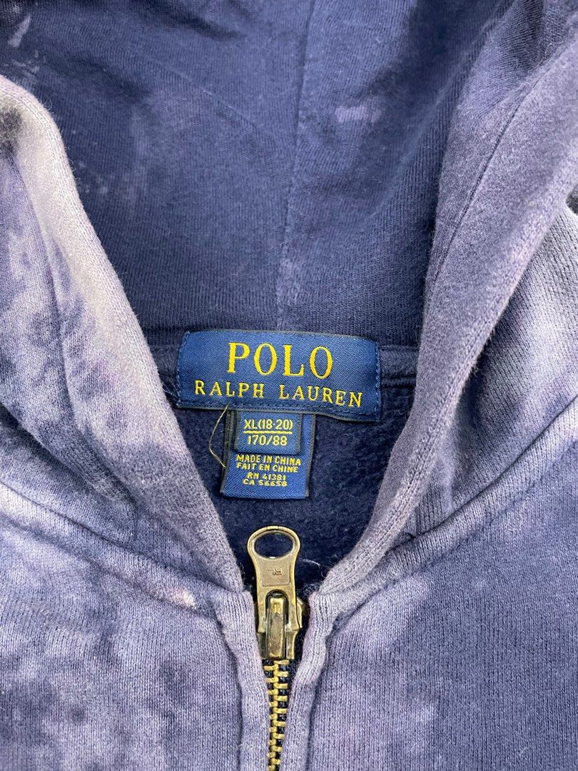 Ralph lauren acid wash hoodie online