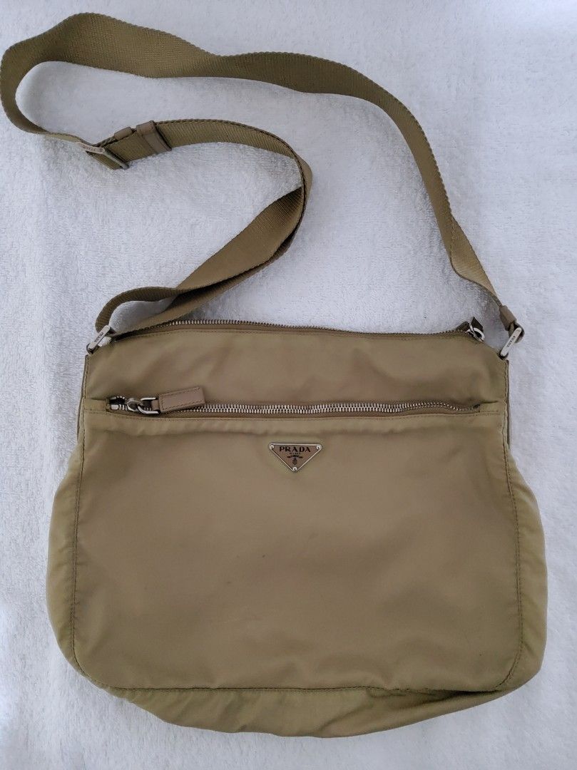 Prada Sling bag (Category: Luxury Bags & Wallets) located in Caloocan City. Submitted by mln_closet (Listing ID 1179595274, Image 1). Description: Original Prada nylon sling bag.