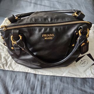 Prada Soft Calf Leather Tote Bag
