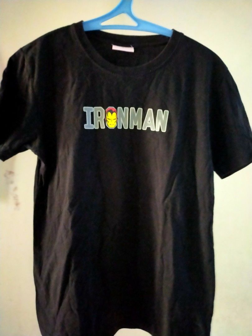 Preloved Marvel kids shirt (ironman) (Category: Babies & Kids Fashion) located in Quezon City. Submitted by issavd (Listing ID 1220545654, Image 1). Description: preloved but in good condition 🙂 size: S color: black shoulder:16 inches gcash MOP.