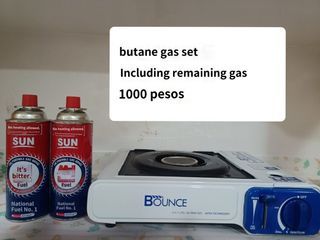 Preloved!!!!! Portable stove with butane gas perfect for samgyupsal at home!