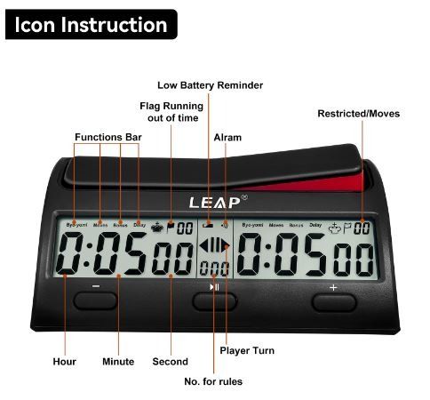 Professional Digital Chess Clock (Category: Clocks) located in Manila. Submitted by ariesmediamusicsports (Listing ID 1220538013, Image 3). Description: Brand: LEAP Model: PQ9912 Body Material: Plastic Display type: Digital Feature: Antique Style Motivity Type: Digital Style: Creative Main Features: -Professional Digital Chess Clock - Available for Chinese Chess and International Chess - It can serve as a count-up timer, maximum up to 10 hours - 