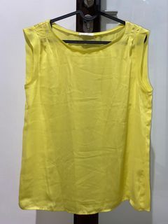 Promod neon Yellow tank Top