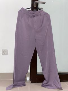 Purple Pants - kulot panjang karet