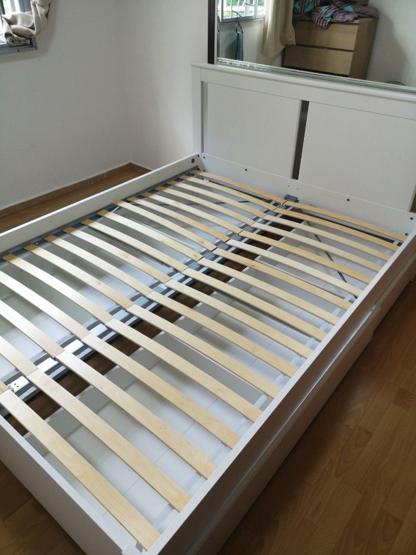 Ikea Queen Size Bed Frame, Furniture & Home Living, Furniture, Bed