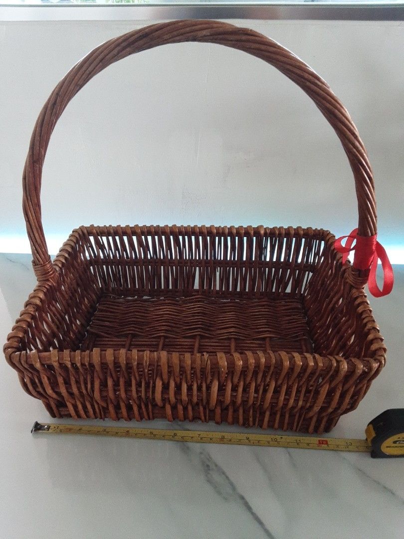 Rattan fruit basket, Everything Else on Carousell