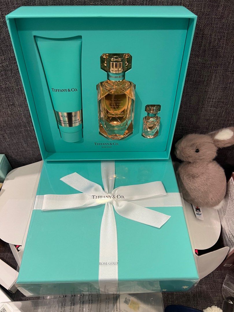 Rose gold Tiffany & Co. Perfume gift set, Beauty & Personal Care