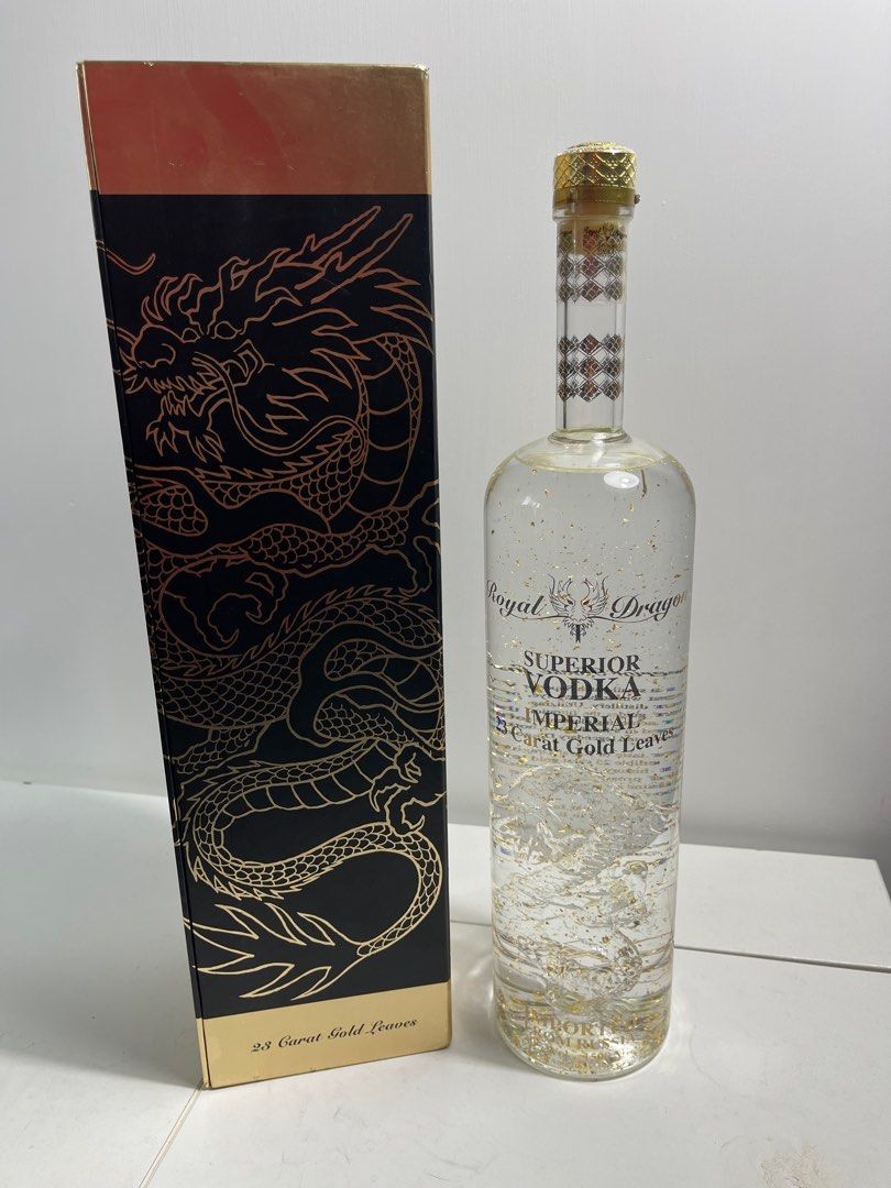 Royal Dragon Superior Vodka / Imperial 23 Carat Gold Leaves 1500ml, 嘢食