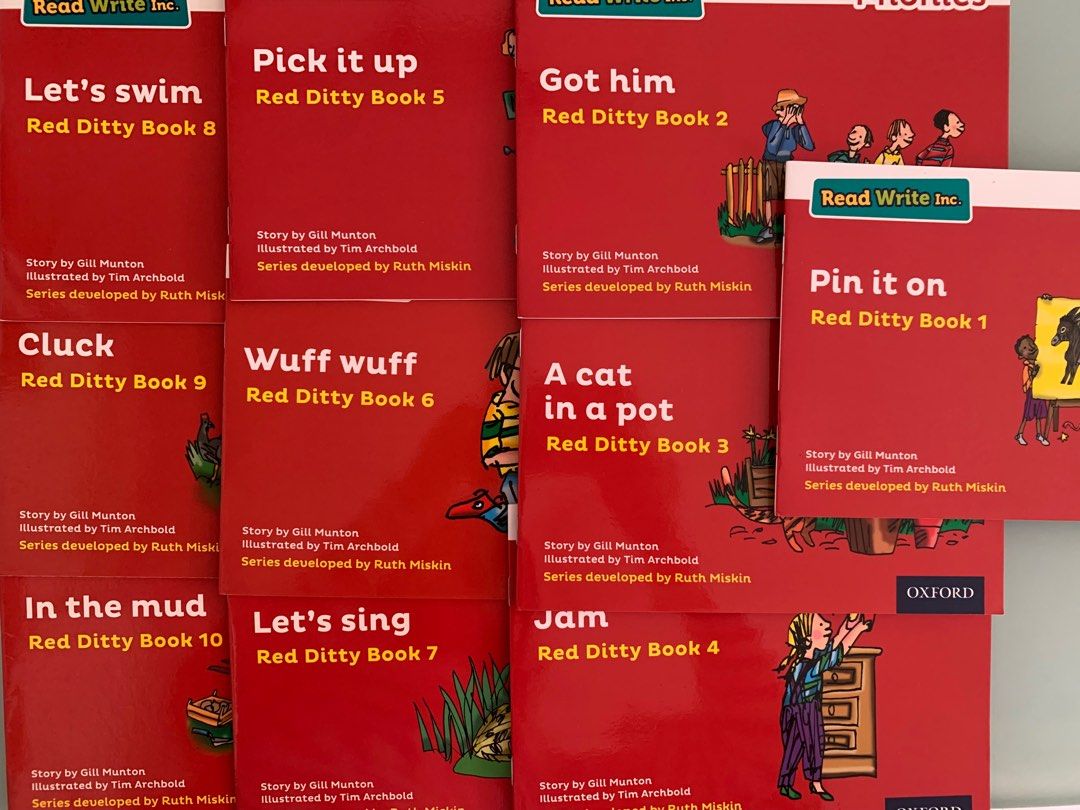 RWI Oxford phonics Read Write Inc Red Level, 興趣及遊戲, 書本 & 文具, 小朋友書