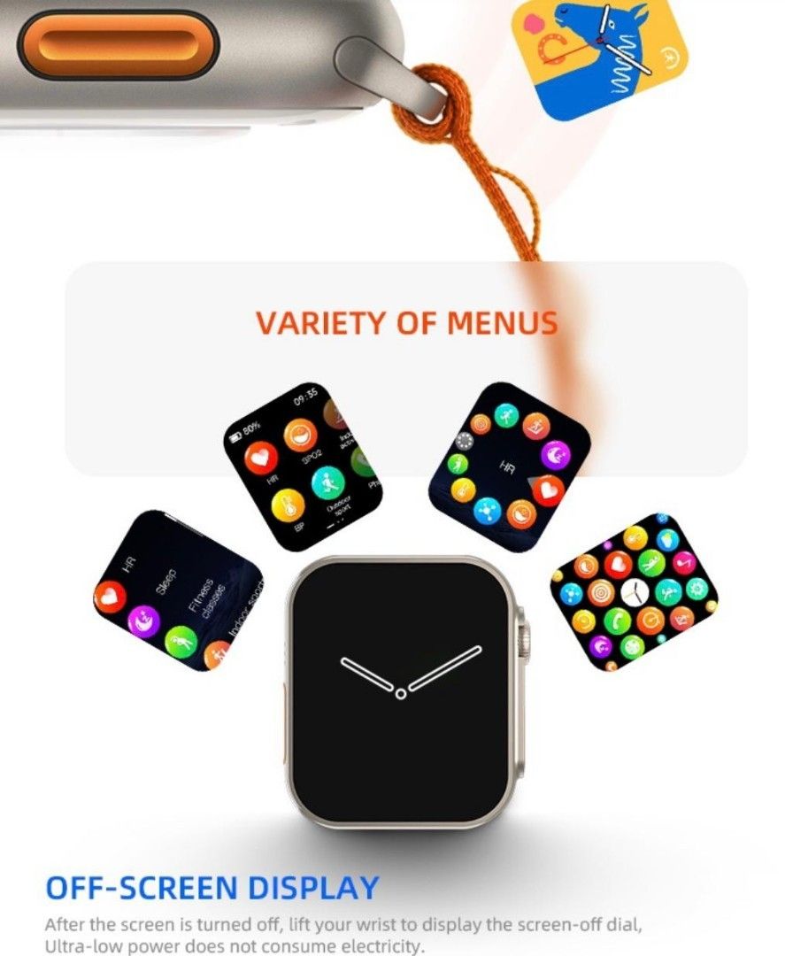 S8 Ultra Max Series 8 Smartwatch Ultra AI Voice Smart Watch 8 2.08 Inch ...