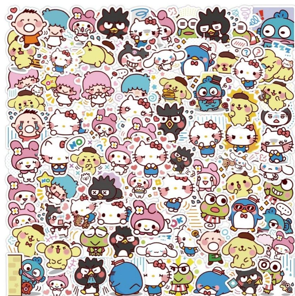 Sanrio waterproof PVC sticker suitable to paste on laptop/guitar ...