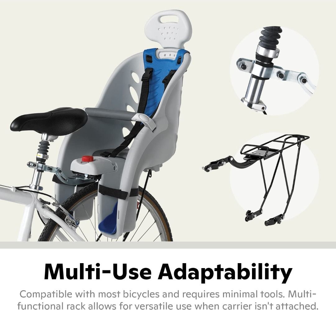 Schwinn Deluxe Bicycle Mounted Child Carrier Bike Seat For Children Toddlers and Kids Sports Equipment Bicycles Parts Parts Accessories on Carousell