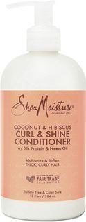 SheaMoisture, Curl & Shine Conditioner, Coconut & Hibiscus, 13 fl oz (384 ml)