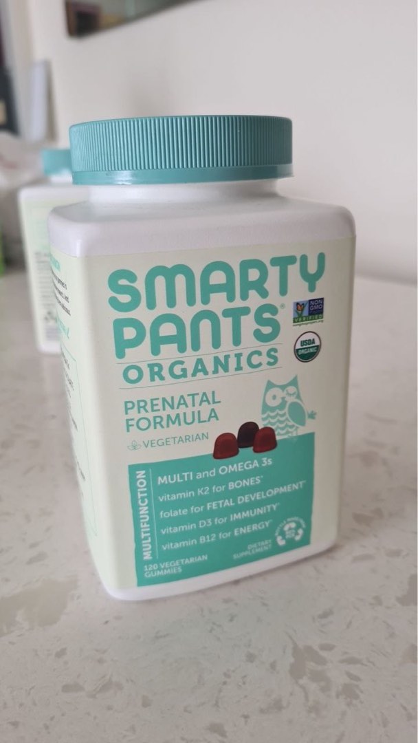 Smarty Pants Organic Gummies Prenatal Formula, Health & Nutrition