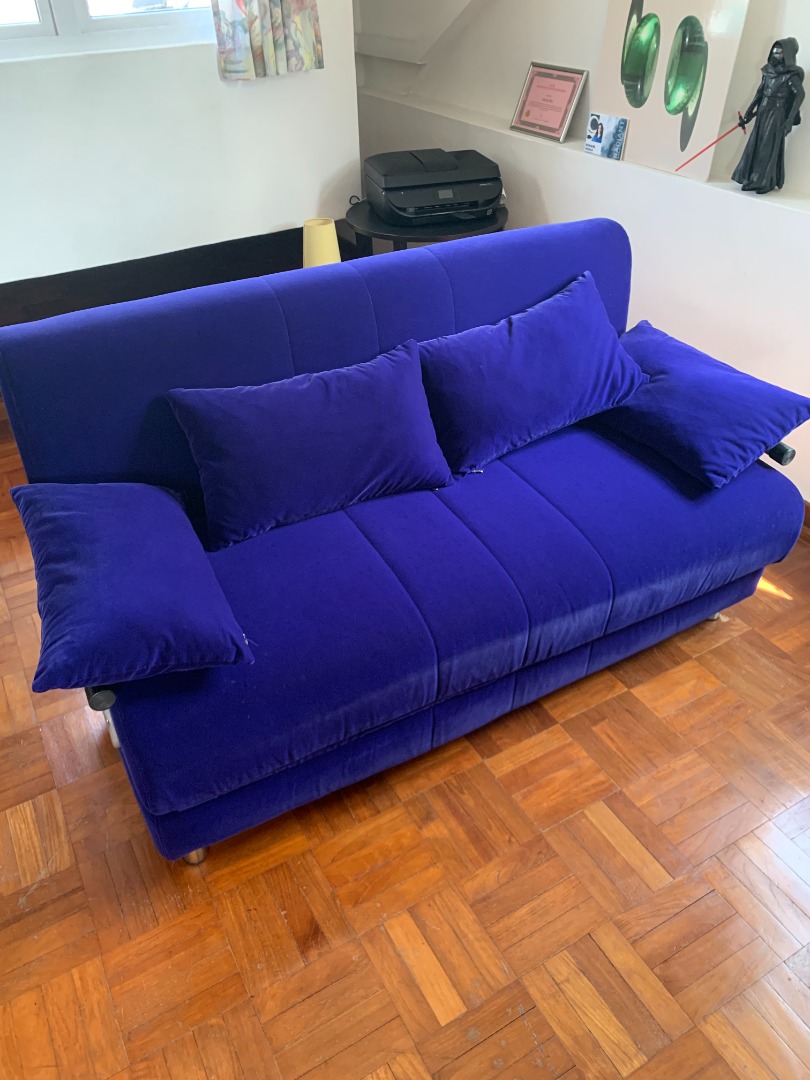 Sofa Bed 150cm X 180cm (as bed) / 150cm X 77cm (as sofa), Furniture