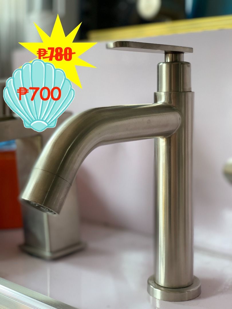 Stainless Basin Faucet, Lavatory (Category: Bathroom & Kitchen Fixtures) located in Manila. Submitted by allanmil (Listing ID 1220568790, Image 3). Description: STAINLESS Lavatory Faucet : Single-point : Height: 7in : 3 designs to choose from SPECIAL PRICE: ₱600/pc .