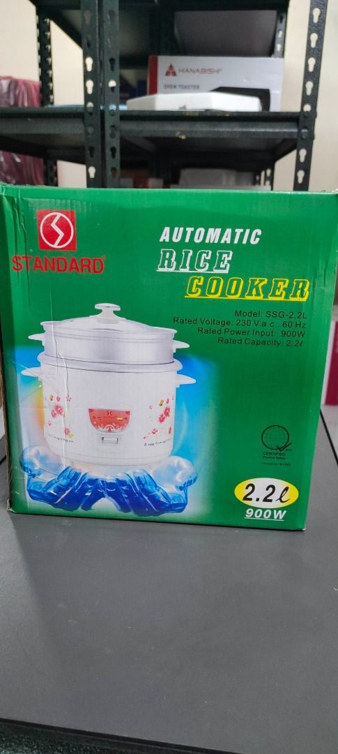 Standard 2.2L Automatic Rice Cooker With Steamer SSG-2.2L, Furniture ...