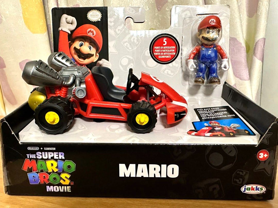 Super Mario pull back racer from the new The Super Mario Bros movie