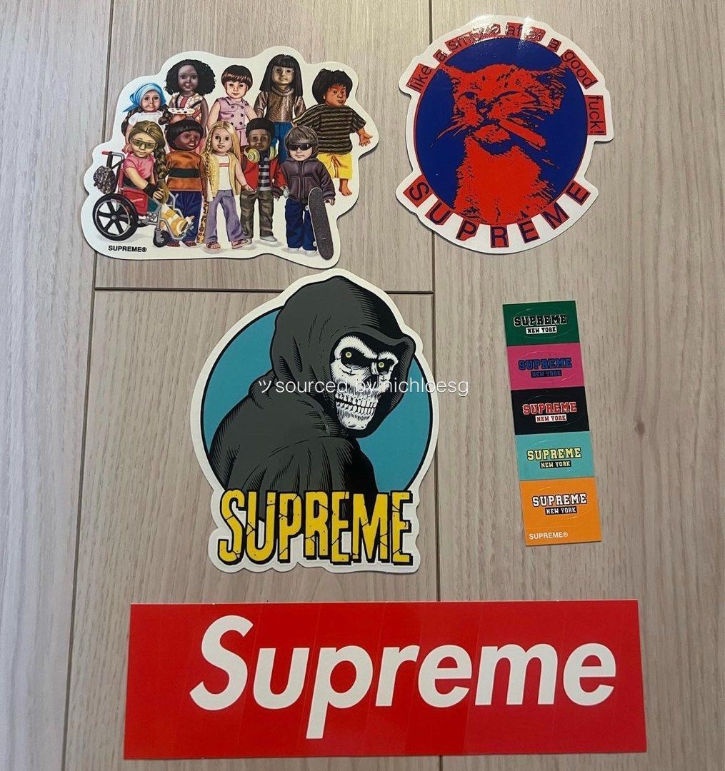 Supreme week hotsell 1 stickers ss19