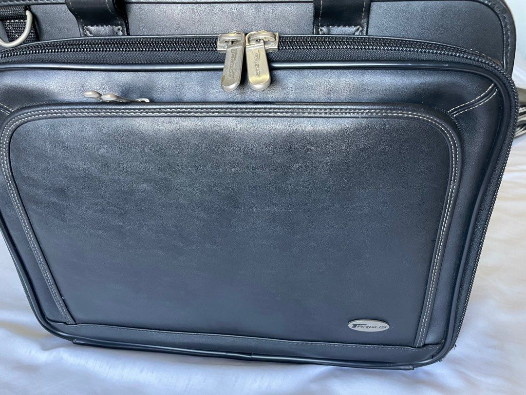 Targus Laptop Bag (Category: Laptop Bags & Sleeves) located in San Juan City. Submitted by stphilippines (Listing ID 1220526769, Image 3). Description: Genuine Leather original Targus Laptop Bag (Original/ Authentic) Full Leather This is the perfect laptop for work, school or travel. I’ve used it a few times and I have 3 others like it for my travel. It’s in excellent condition except for a slight internal pocket stitch that needs minor repair. I