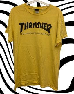 Thrasher Skateboard Magazine Yellow Tshirt