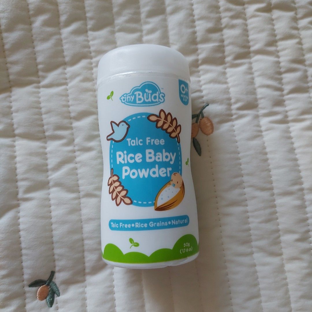 Tiny Buds Talc Free Rice Baby Powder (Category: Baby Toiletries & Grooming) located in Valenzuela. Submitted by alyssa_3 (Listing ID 1220555778, Image 1). Description: no box.