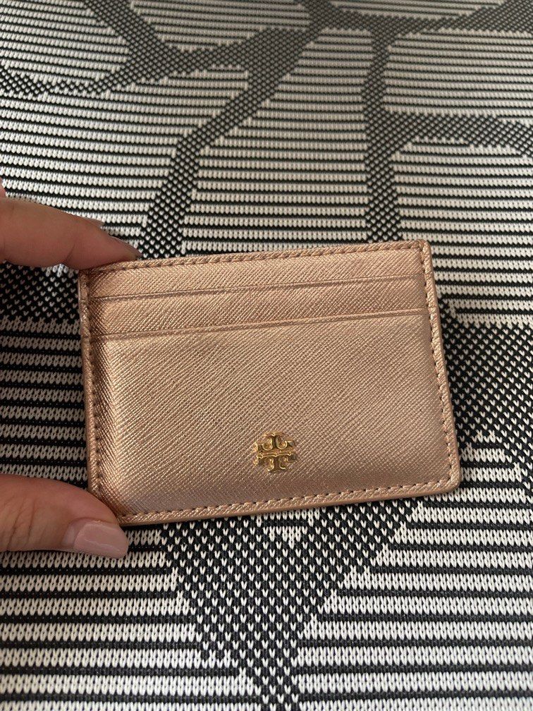 Tory Burch Card Holder (rose gold), Luxury, Bags & Wallets on Carousell